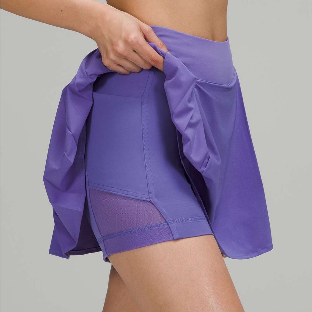 Lululemon Side Pleat Tennis Skirt in Charged Indigo Size 6 - Picture 4 of 6